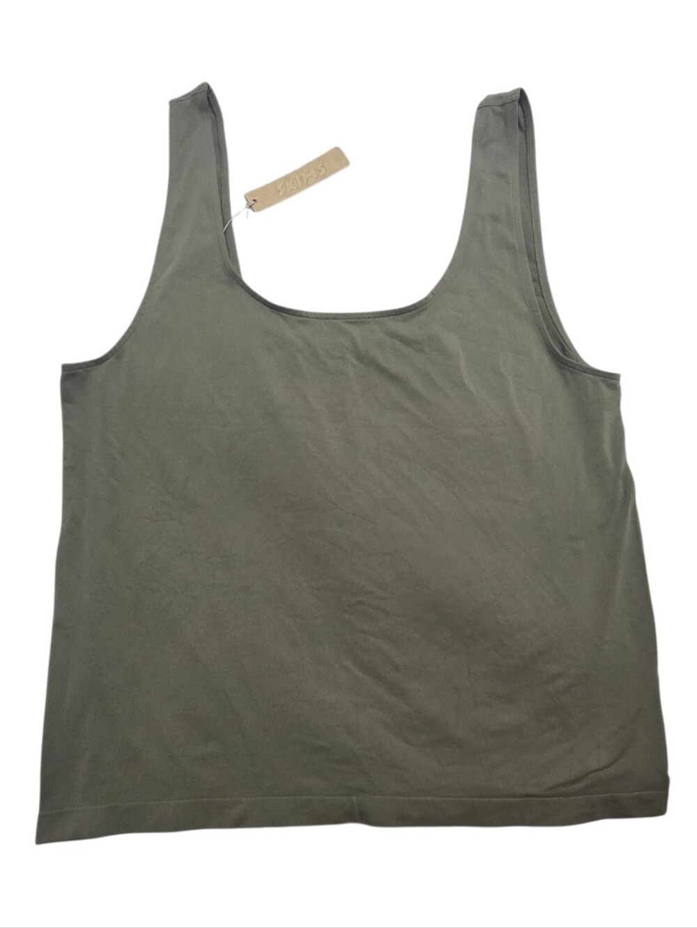 SKIMS Soft Smoothing Seamless Tank Top Shirt Army Green 4X